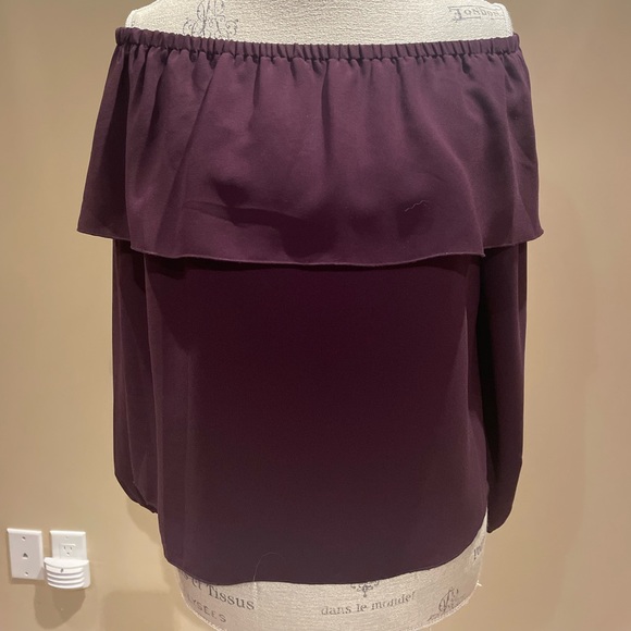 Aritzia -Wilfred Morel Off The Shoulder Blouse Sz S - Picture 7 of 9